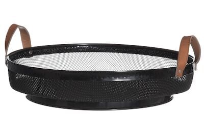 4Living Earth pyöreä tarjotin M Ø34,5 cm musta